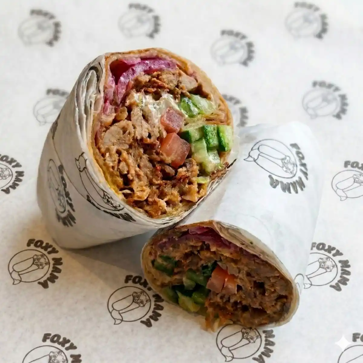 Pulled χοιρινή σπάλα burrito