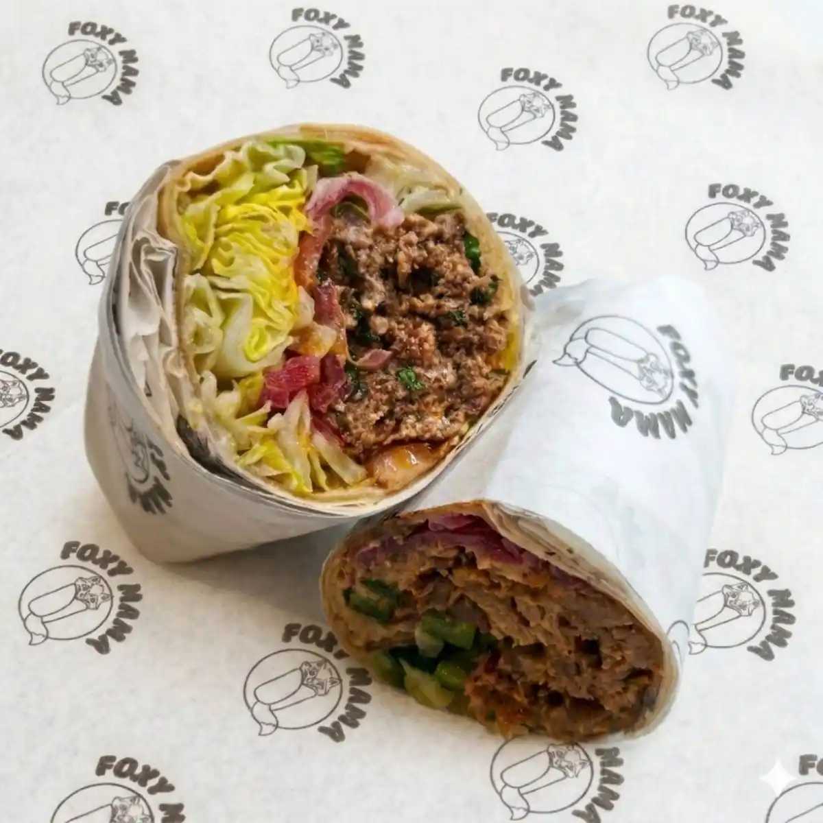 Smashed μοσχαρίσιο μπιφτέκι burrito